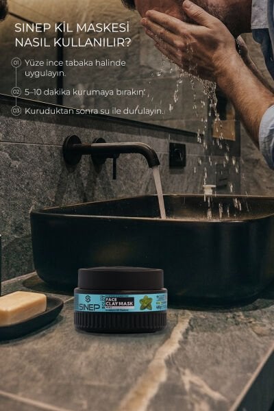 Sinep Arındırıcı Kil Maskesi Naneli 400 gr