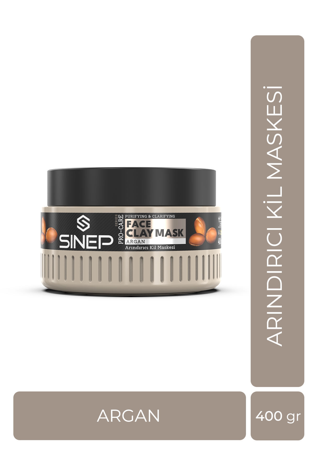 Sinep Arındırıcı Kil Maskesi Argan 400 gr