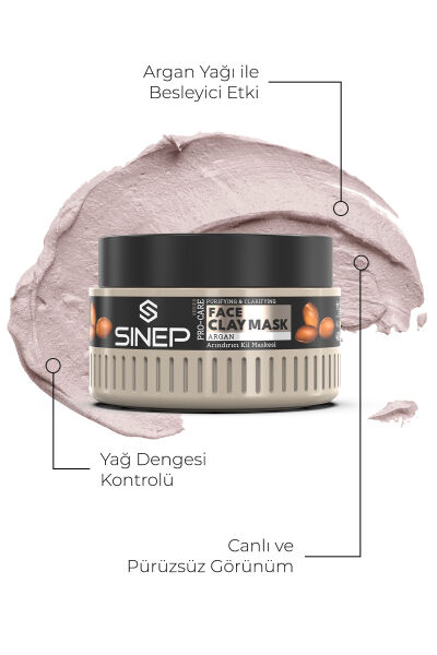 Sinep Arındırıcı Kil Maskesi Argan 400 gr
