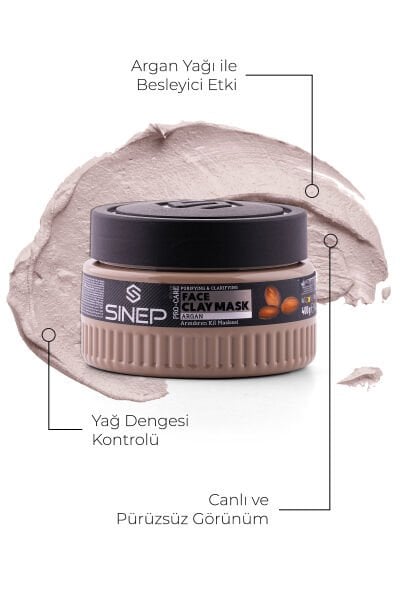 Sinep Arındırıcı Kil Maskesi Argan 300 ml