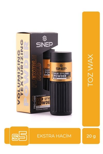 Sinep Toz Wax Ekstra Hacim S5 Gold 20 g