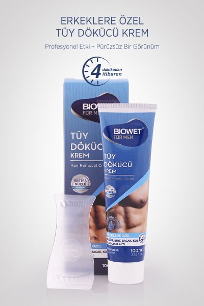 Biowet Erkeklere Özel Tüy Dökücü Krem 100 ml