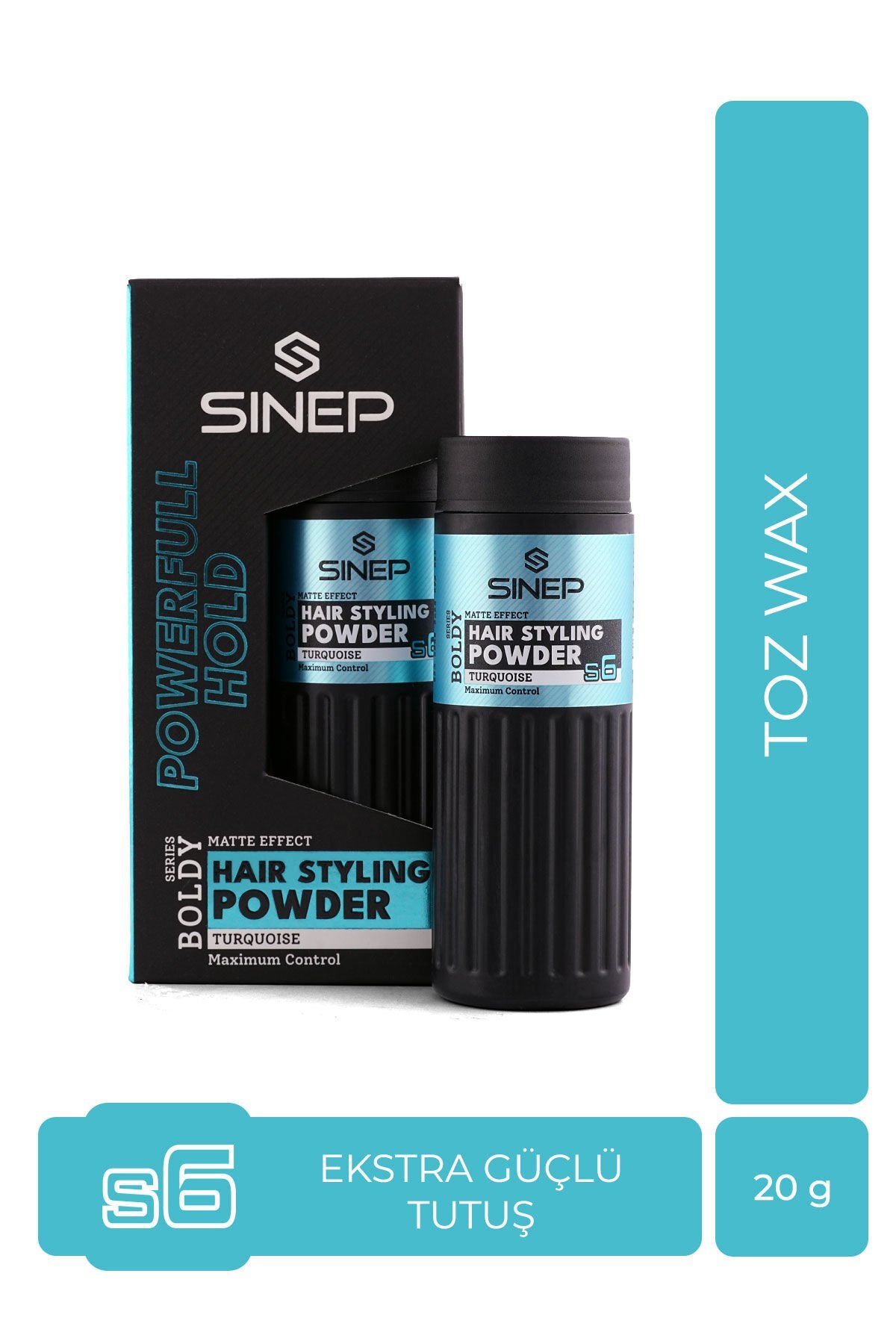 Sinep Toz Wax Güçlü Tutuş S6 Boldy Turquoise 20 g