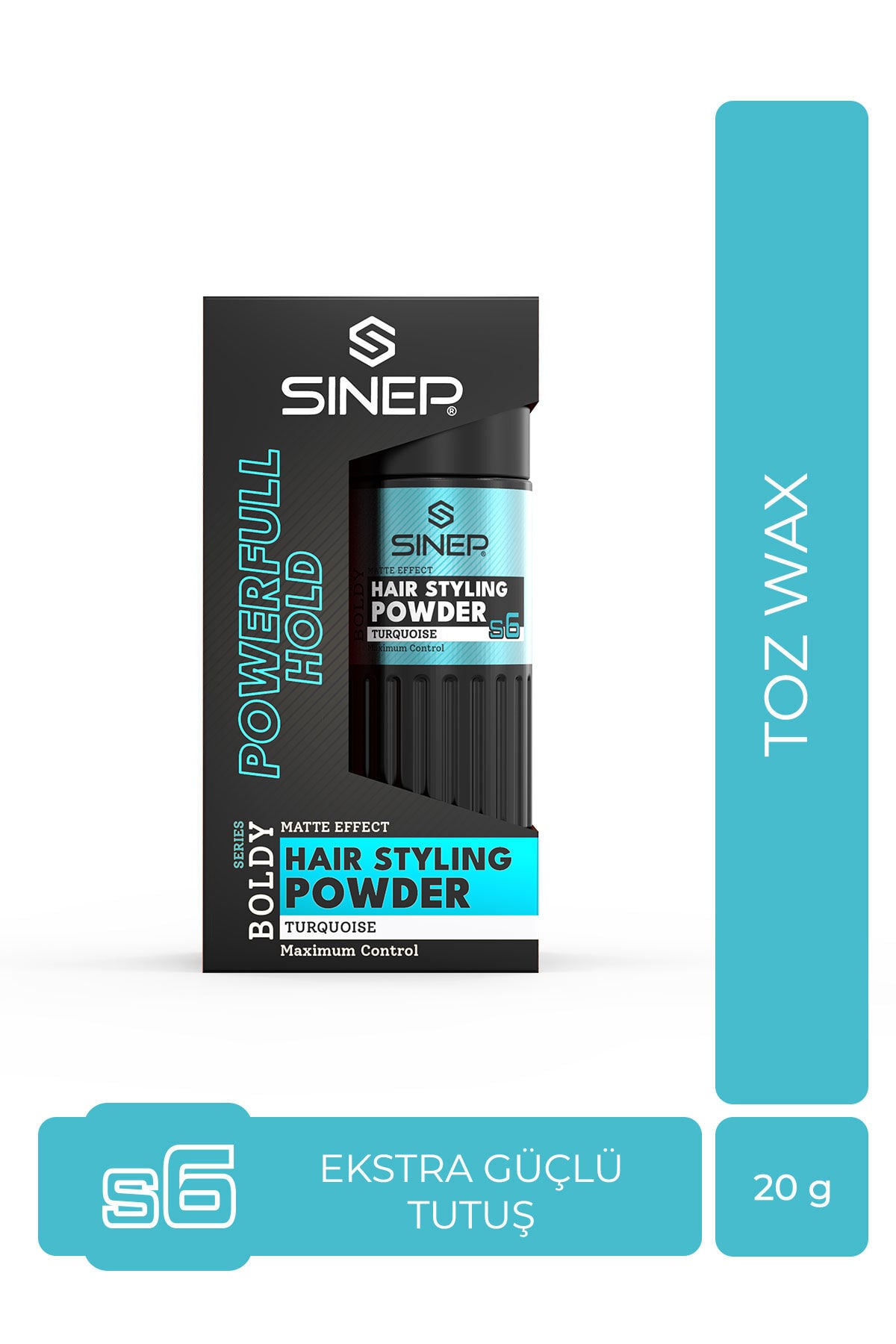 Sinep Toz Wax Güçlü Tutuş S6 Boldy Turquoise 20 g