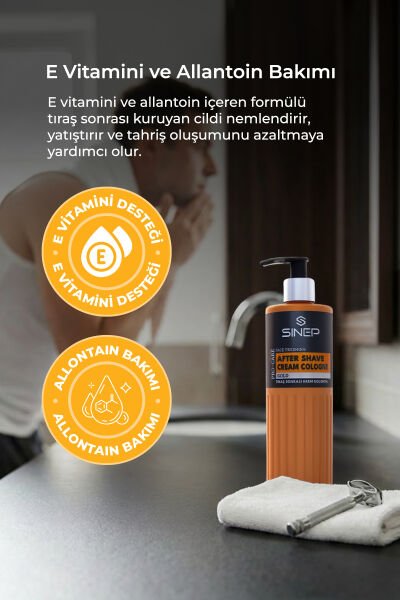 Sinep Tıraş Sonrası Krem Kolonya Gold 400 ml