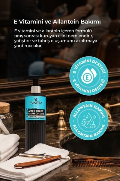 Sinep Tıraş Sonrası Krem Kolonya Boldy Turquoise 400 ml