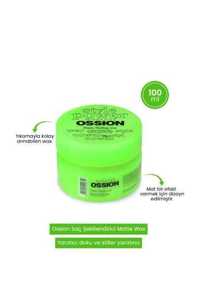 Morfose Ossion Saç Şekillendirici Mat Wax 100 ml