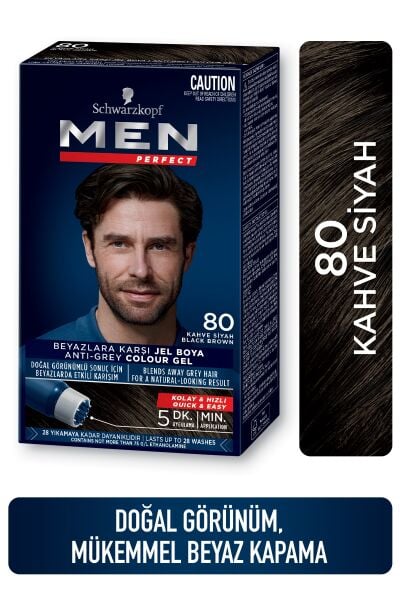 Palette Men Perfect Saç Boyası 80 Kahve Siyah
