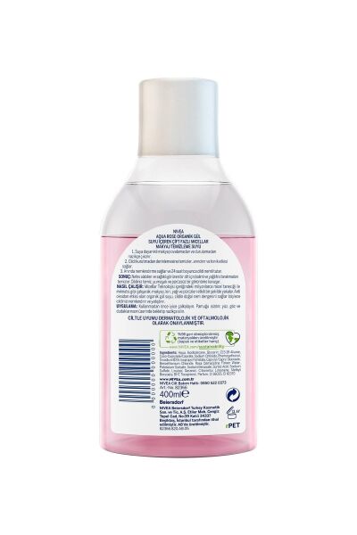 Nivea Aqua Rose Çift Fazlı Micellar Makyaj Temizleme Suyu 400 ml