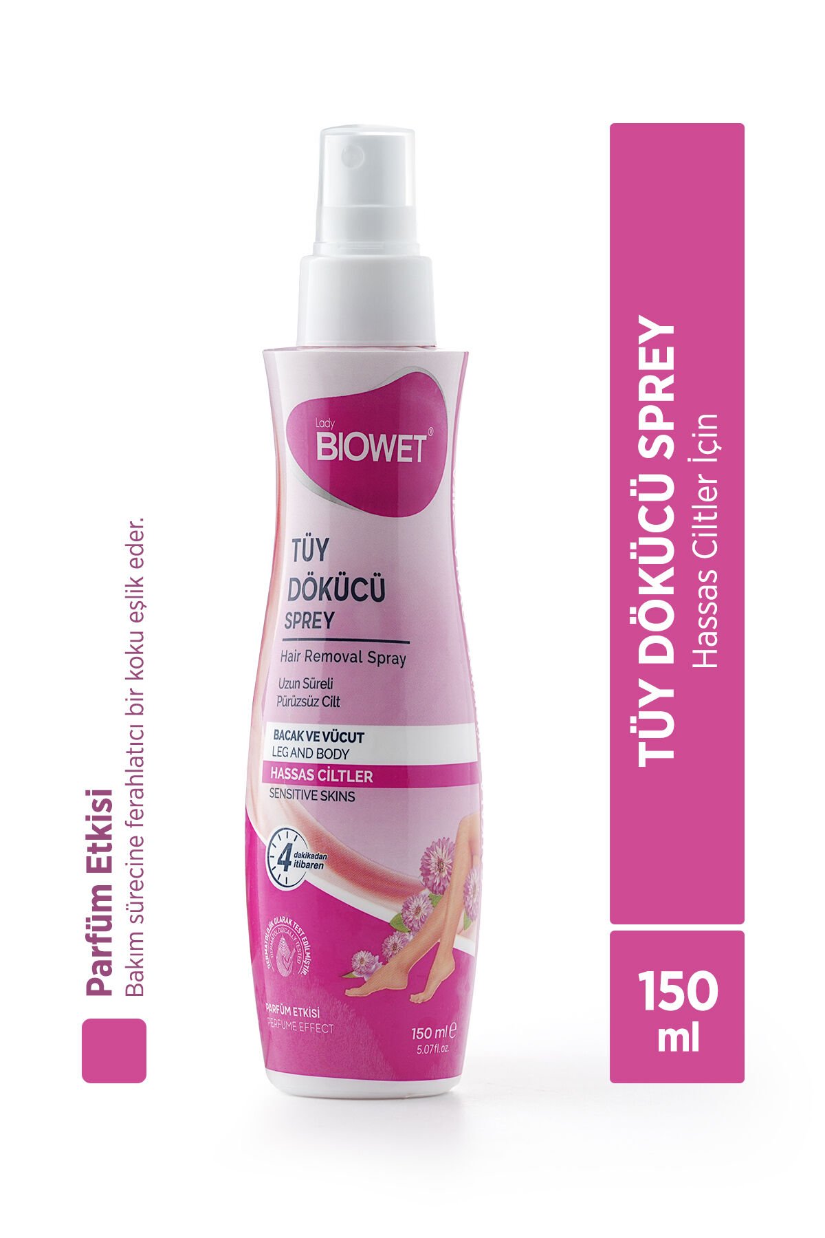 Biowet Hassas Ciltler İçin Tüy Dökücü Sprey 150 ml