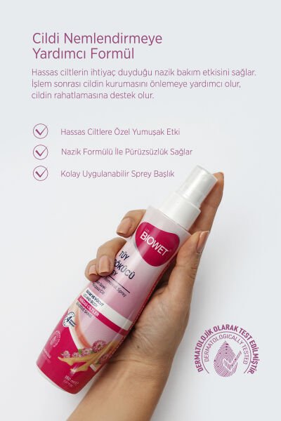 Biowet Hassas Ciltler İçin Tüy Dökücü Sprey 150 ml