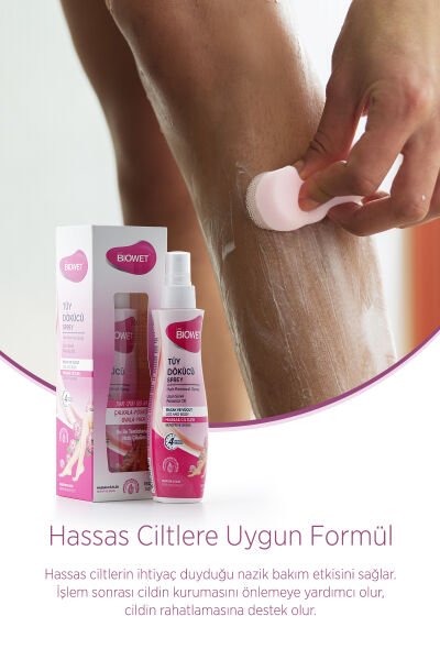Biowet Hassas Ciltler İçin Tüy Dökücü Sprey 150 ml