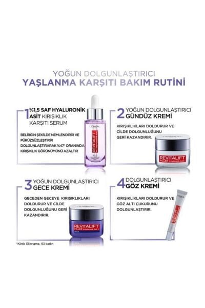Loreal Paris Revitalift Filler Gündüz Nemlendirici Krem 50 ml
