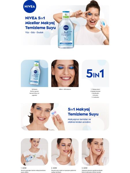 Nivea Micellar Makyaj Temizleme Suyu Canlandırıcı 400 ml
