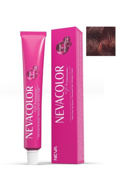 NEVACOLOR PREMİUM SAÇ BOYASI TÜP 6.46 AKAJU BAKIR