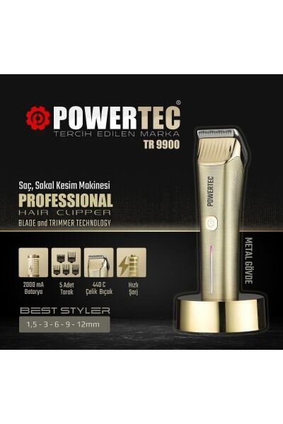 Powertec TR-9900 Traş Makinesi