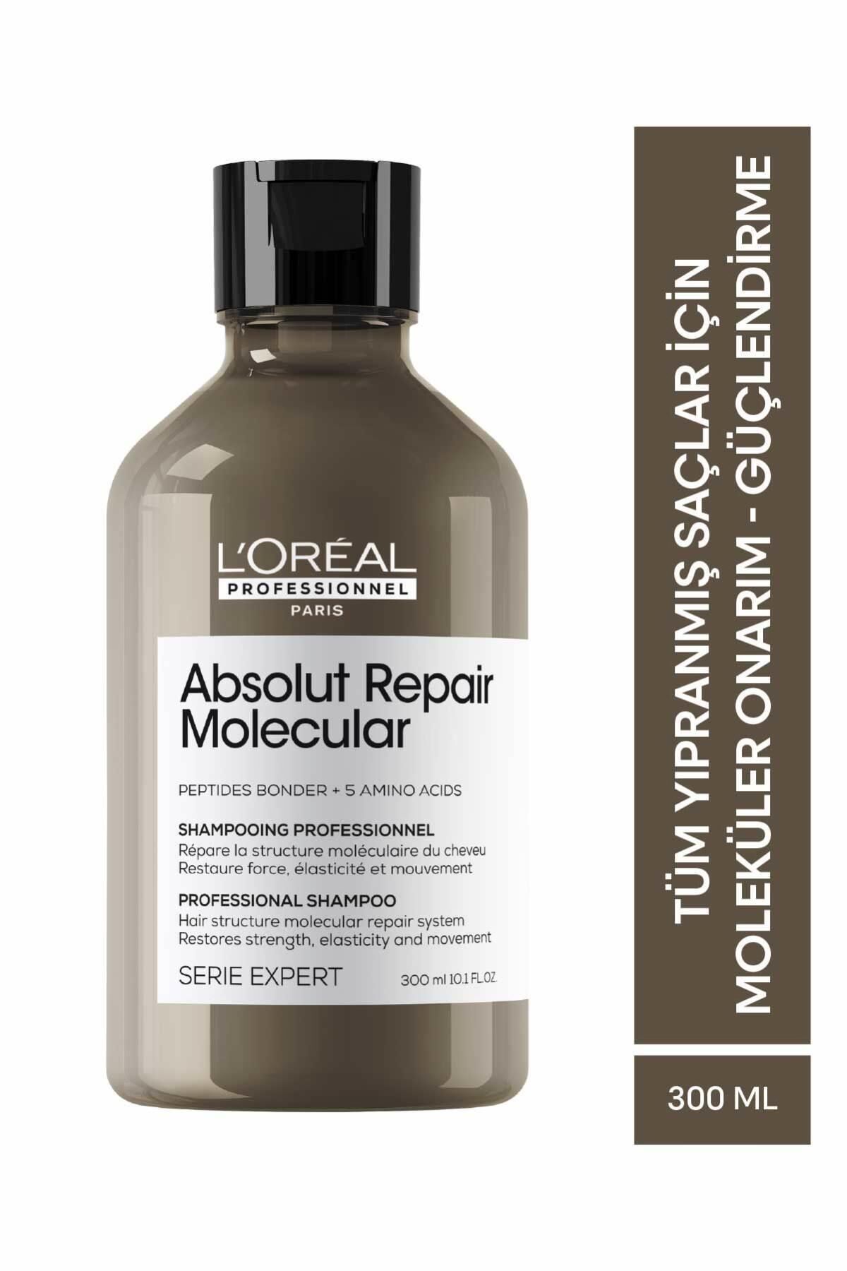 Loreal Professionnel Serie Expert Absolut Repair Molecular Tüm Yıpranmış Saçlar İçin Arındırıcı Şampuan 300 ml
