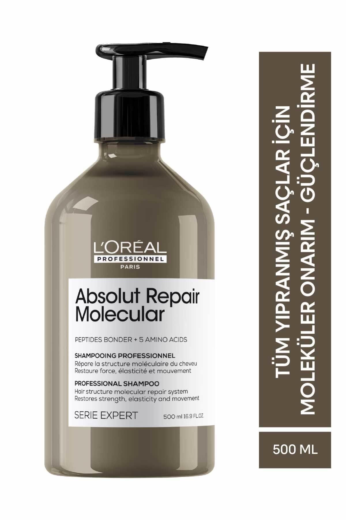 Loreal Professionnel Paris Serie Expert Absolut Repair Molecular Tüm Yıpranmış Saçlar İçin Arındırıcı Şampuan 500 ml
