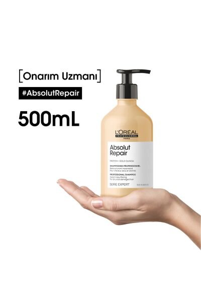 Loreal Professionnel Serie Expert Absolut Repair Yıpranmış Saçlar Için Onarıcı Şampuan 500 Ml