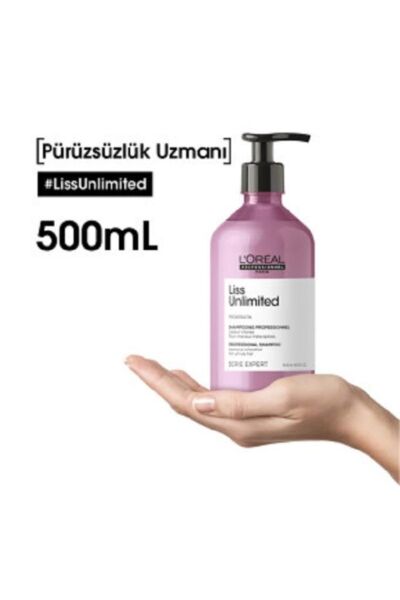 Loreal Professionnel Serie Expert Liss Unlimited Elektriklenme Karşıtı ve Yumuşaklık Veren Şampuan 500 ml