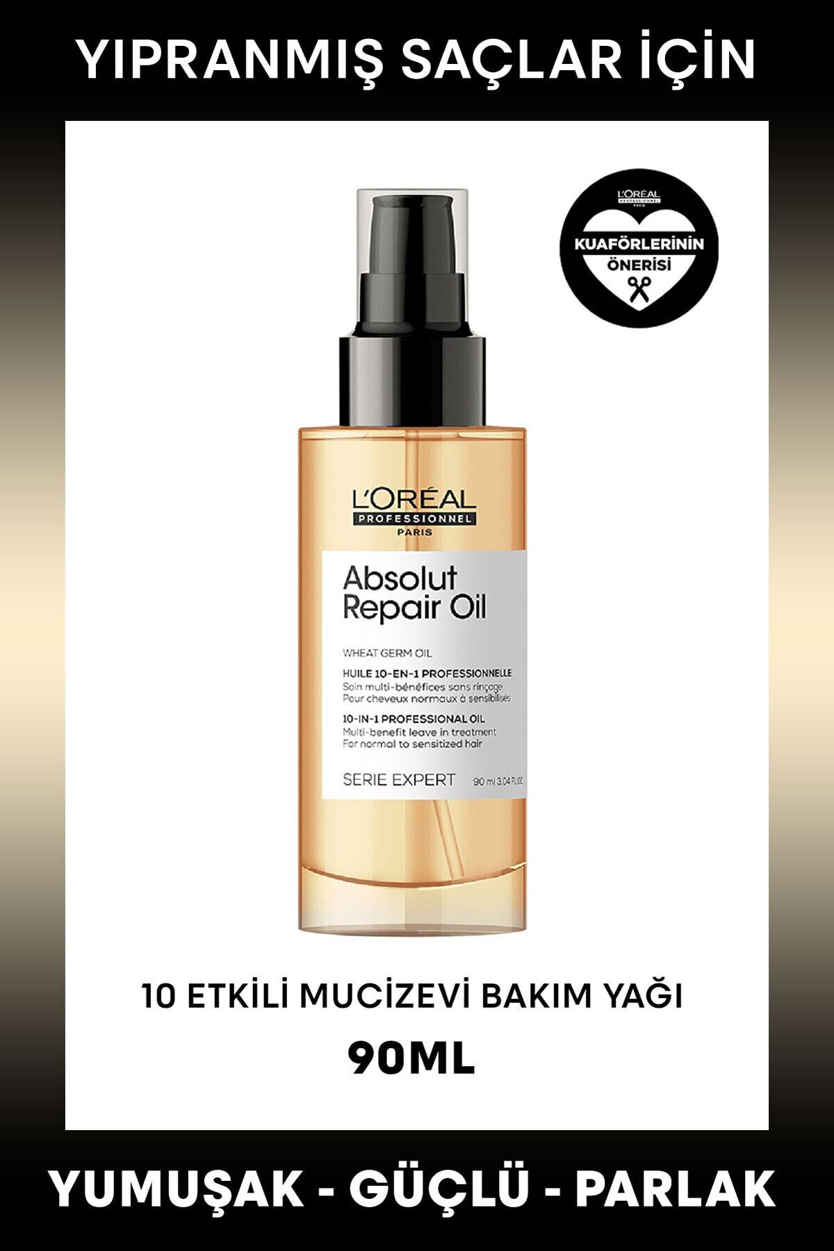 Loreal Professionnel Paris Series Expert Absolut Repair Molecular Çift Fazlı Profesyonel Bakım Yağı 90 ml