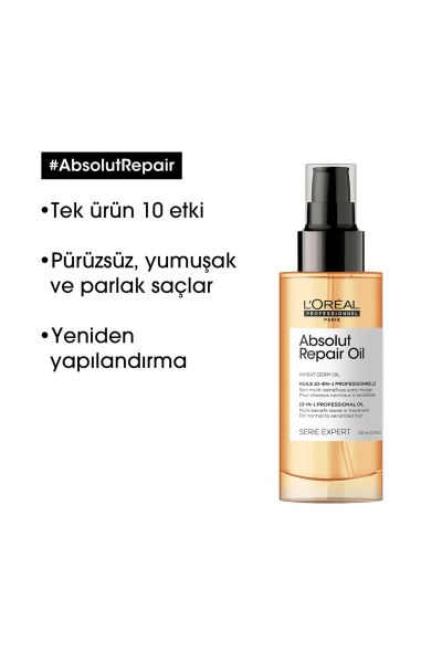 Loreal Professionnel Paris Series Expert Absolut Repair Molecular Çift Fazlı Profesyonel Bakım Yağı 90 ml
