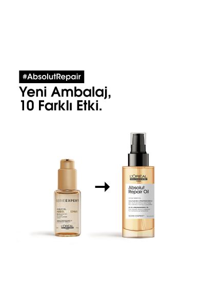 Loreal Professionnel Paris Series Expert Absolut Repair Molecular Çift Fazlı Profesyonel Bakım Yağı 90 ml