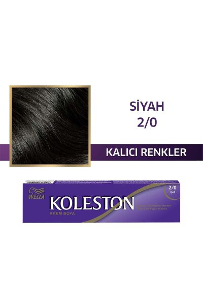 KOLESTON SAÇ BOYASI TÜP 2/0 SİYAH