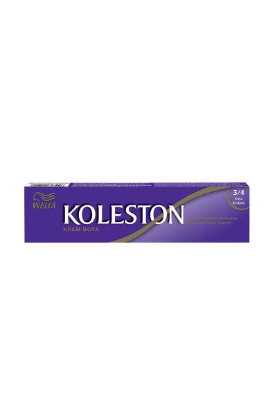 KOLESTON SAÇ BOYASI TÜP 3/4 KOYU KESATANE