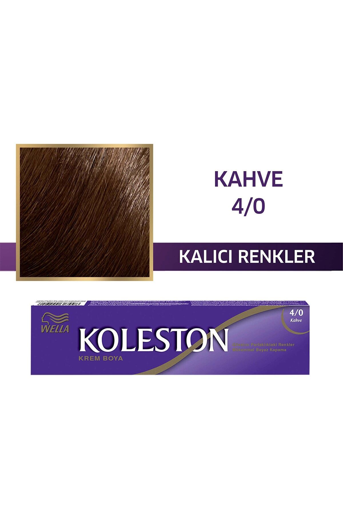 KOLESTON SAÇ BOYASI TÜP 4/0 KAHVE
