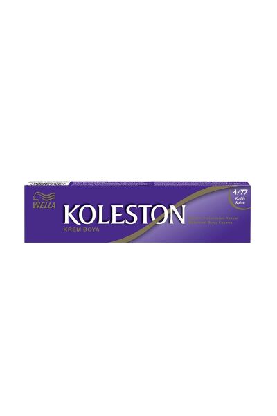 KOLESTON SAÇ BOYASI TÜP 4/77 KADİFE KAHVE