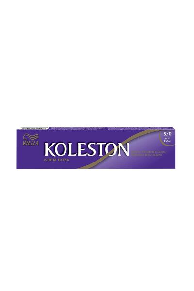 KOLESTON SAÇ BOYASI TÜP 5/0 AÇIK KAHVE