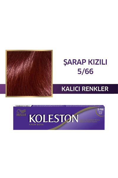 KOLESTON SAÇ BOYASI TÜP 5/66 ŞARAP KIZILI