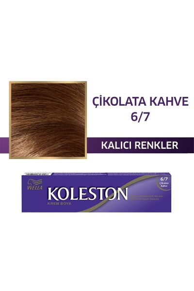 KOLESTON SAÇ BOYASI TÜP 6/7 ÇİKOLATA KAHVE