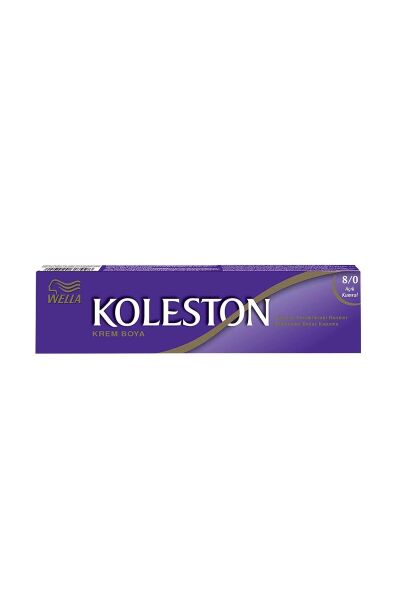KOLESTON SAÇ BOYASI TÜP 8/0 AÇIK KUMRAL