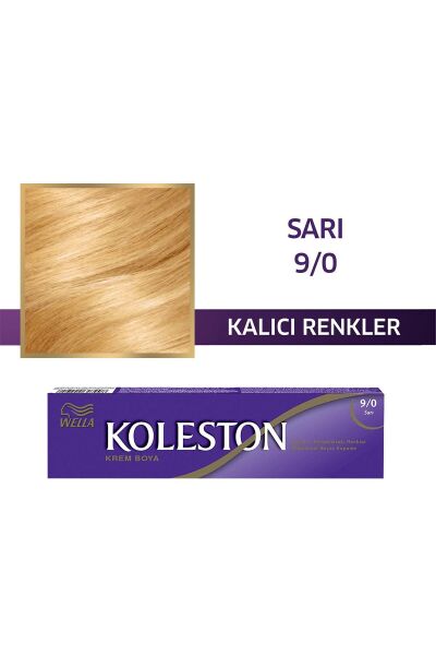 KOLESTON SAÇ BOYASI TÜP 9/0 SARI