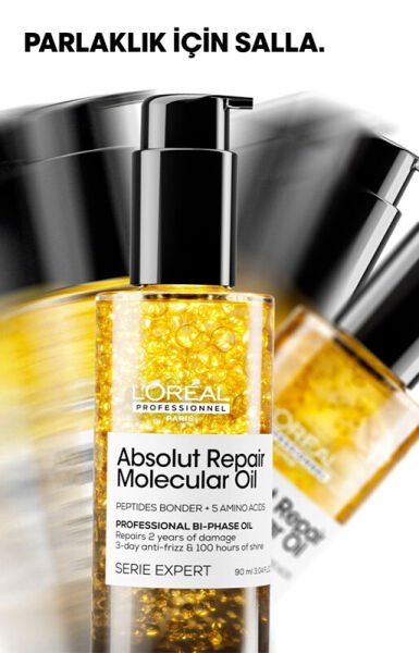 Loreal Professionnel Paris Serie Expert Absolut Repair Molecular Çift Fazlı Profesyonel Bakım Yağı 90 ml