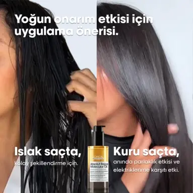 Loreal Professionnel Paris Serie Expert Absolut Repair Molecular Dual Oil Saç Bakım Yağı 30 ml