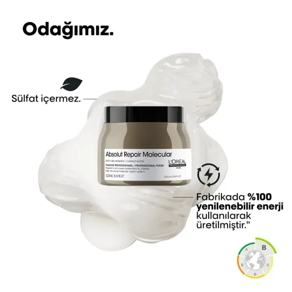 Loreal Professionnel Paris Serie Expert Absolut Repair Molecular Saç Maskesi 500 ml