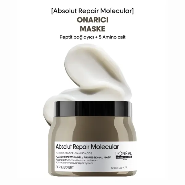Loreal Professionnel Paris Serie Expert Absolut Repair Molecular Saç Maskesi 500 ml