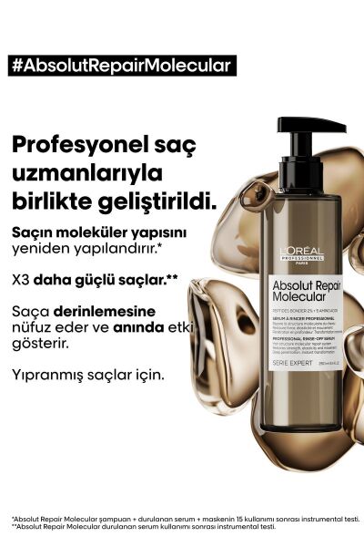 Loreal Professionnel Paris Serie Expert Absolut Repair Molecular Tüm Yıpranmış Saçlar İçin Durulanan Serum 250 ml
