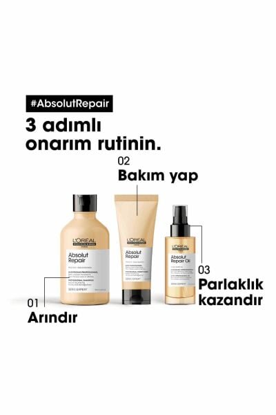 Loreal Professionnel Paris Serie Expert Absolut Repair Yıpranmış Saçlar İçin Onarıcı Saç Bakım Kremi 200 ml