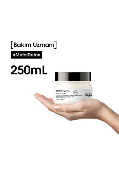 Loreal Professionnel Paris Serie Expert Metal Detox Renkli ve Açıcı ile İşlem Görmüş Saçlar İçin Metal Karşıtı Koruyucu Maske 250 ml