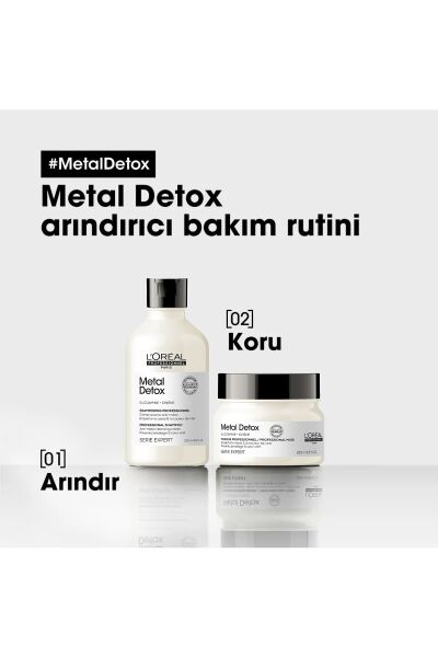 Loreal Professionnel Paris Serie Expert Metal Detox Renkli ve Açıcı ile İşlem Görmüş Saçlar İçin Metal Karşıtı Koruyucu Maske 250 ml