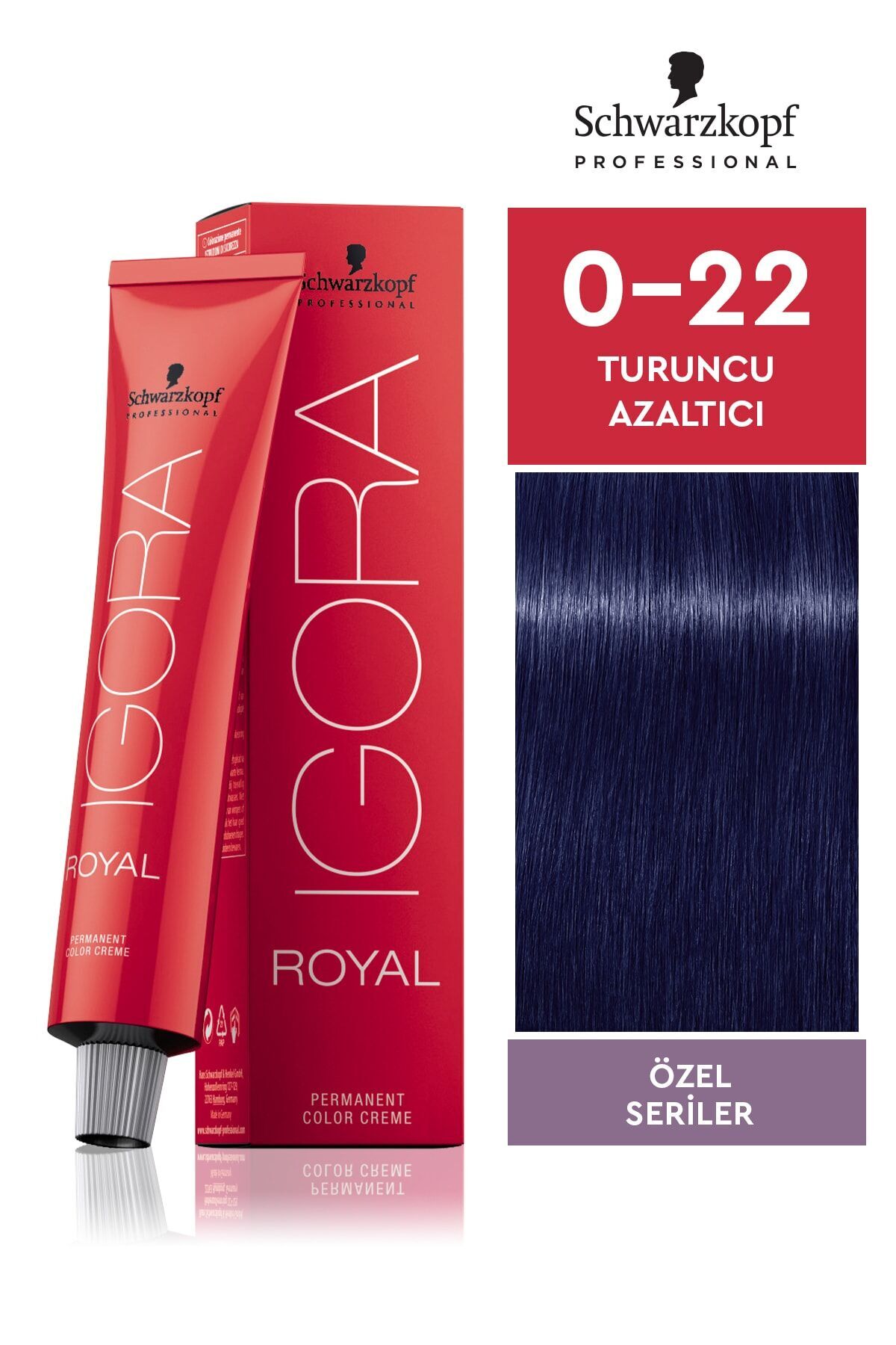 SCHWARZKOPF PROFESSIONAL IGORA ROYAL SAÇ BOYASI 60 gr 0-22