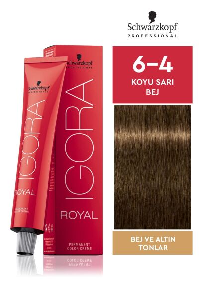 SCHWARZKOPF PROFESSIONAL IGORA ROYAL SAÇ BOYASI 60 gr 6-4