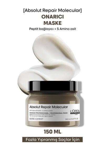 Loreal Professionnel Paris Serie Expert Absolut Repair Molecular Saç Maskesi 150 ml