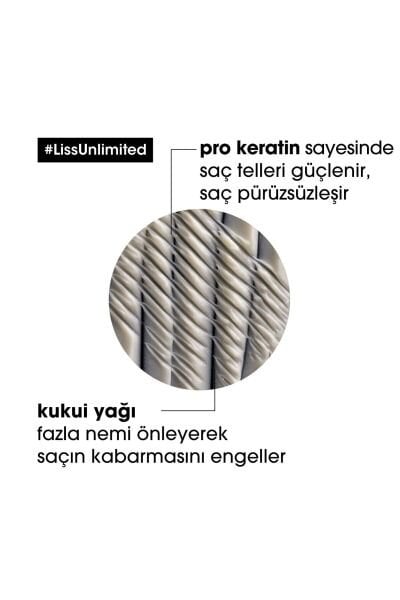 Loreal Professionnel Paris Serie Expert Liss Unlimited Elektriklenme Karşıtı ve Yoğun Yumuşaklık Veren Maske 250 ml