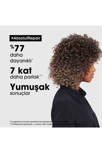 Loreal Professionnel Paris Serie Expert Absolut Repair Golden Yıpranmış Saçlar için Onarıcı Altın Maske 250 ml