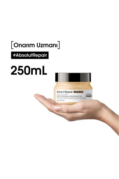 Loreal Professionnel Paris Serie Expert Absolut Repair Golden Yıpranmış Saçlar için Onarıcı Altın Maske 250 ml